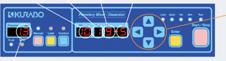 Operation panel of KK-V350W