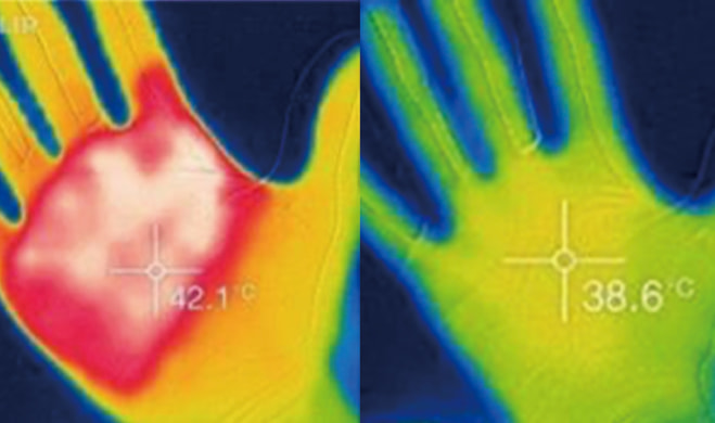 Low heat conduction