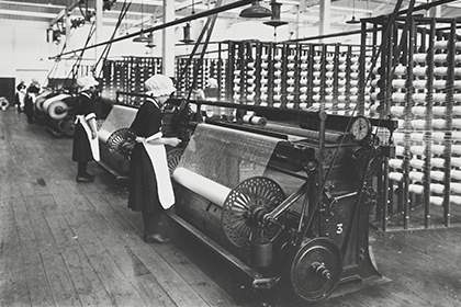 Inside the mill at the time of Kurabo’s founding